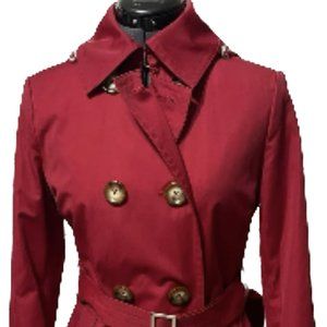 Michael Kors 100% Cotton - no belt - Double Breasted - Trench Coat W/ Hoodie